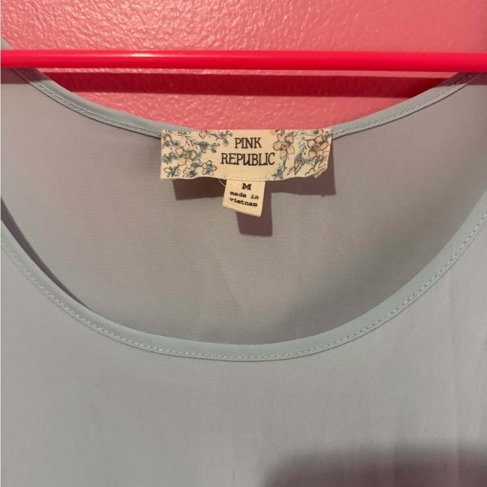 Pink Republic Women's Soft Blue Blouse